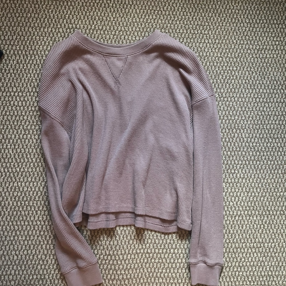 Abercrombie waffle long sleeve shirt